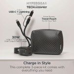 Hypergear Charging Kit with Travel Pouch - Black Hypergear Charging Kit with Travel Pouch - Black