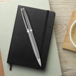 Cross Ashford Ballpoint Pen - Titanium Grey - Chrome Cross Ashford Ballpoint Pen - Titanium Grey - Chrome