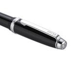 Cross Lume Obsidian Black with Polished Chrome Appointments Rollerball Pen - Black Cross Lume Obsidian Black with Polished Chrome Appointments Rollerball Pen - Black