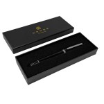 Cross Lume Obsidian Black with Polished Chrome Appointments Rollerball Pen - Black Cross Lume Obsidian Black with Polished Chrome Appointments Rollerball Pen - Black
