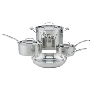 Cuisinart 7 pcs Chef's Classic Stainless Cookware Set 1 Cuisinart 7 pcs Chef's Classic Stainless Cookware Set 1