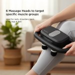 Brookstone Six Head Ultra Recovery Percussion Massager - Black Brookstone Six Head Ultra Recovery Percussion Massager - Black