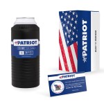 Patriot Slim Can 12oz - Black Patriot Slim Can 12oz - Black