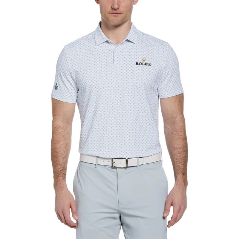 Penguin Retro Geo Print Men's Polo 1 Penguin Retro Geo Print Men's Polo 1
