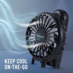 Brookstone Handheld Portable Fan - Black Brookstone Handheld Portable Fan - Black
