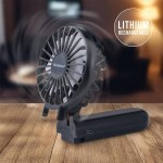 Brookstone Handheld Portable Fan - Black Brookstone Handheld Portable Fan - Black