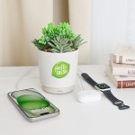 iHome PowerPlant USB Charging Station, Faux Succulent with USB Charger (iPP35) - White iHome PowerPlant USB Charging Station, Faux Succulent with USB Charger (iPP35) - White