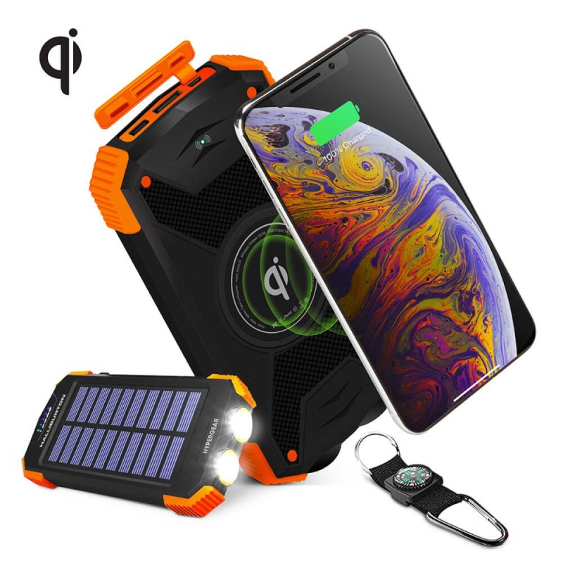 HyperGear Solar 10000mAh Wireless Power Bank 1 HyperGear Solar 10000mAh Wireless Power Bank 1