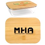 Bamboo Glass Container - logo Bamboo Glass Container - logo