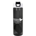 Two Tone Pop Up 24 oz. Colorful Bottle with Floating Infuser - black Two Tone Pop Up 24 oz. Colorful Bottle with Floating Infuser - black