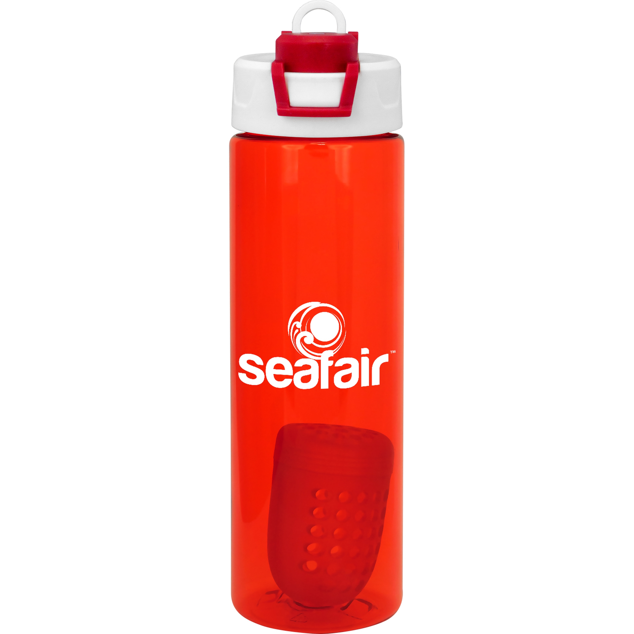 Two Tone Pop Up 24 oz. Colorful Bottle with Floating Infuser 1