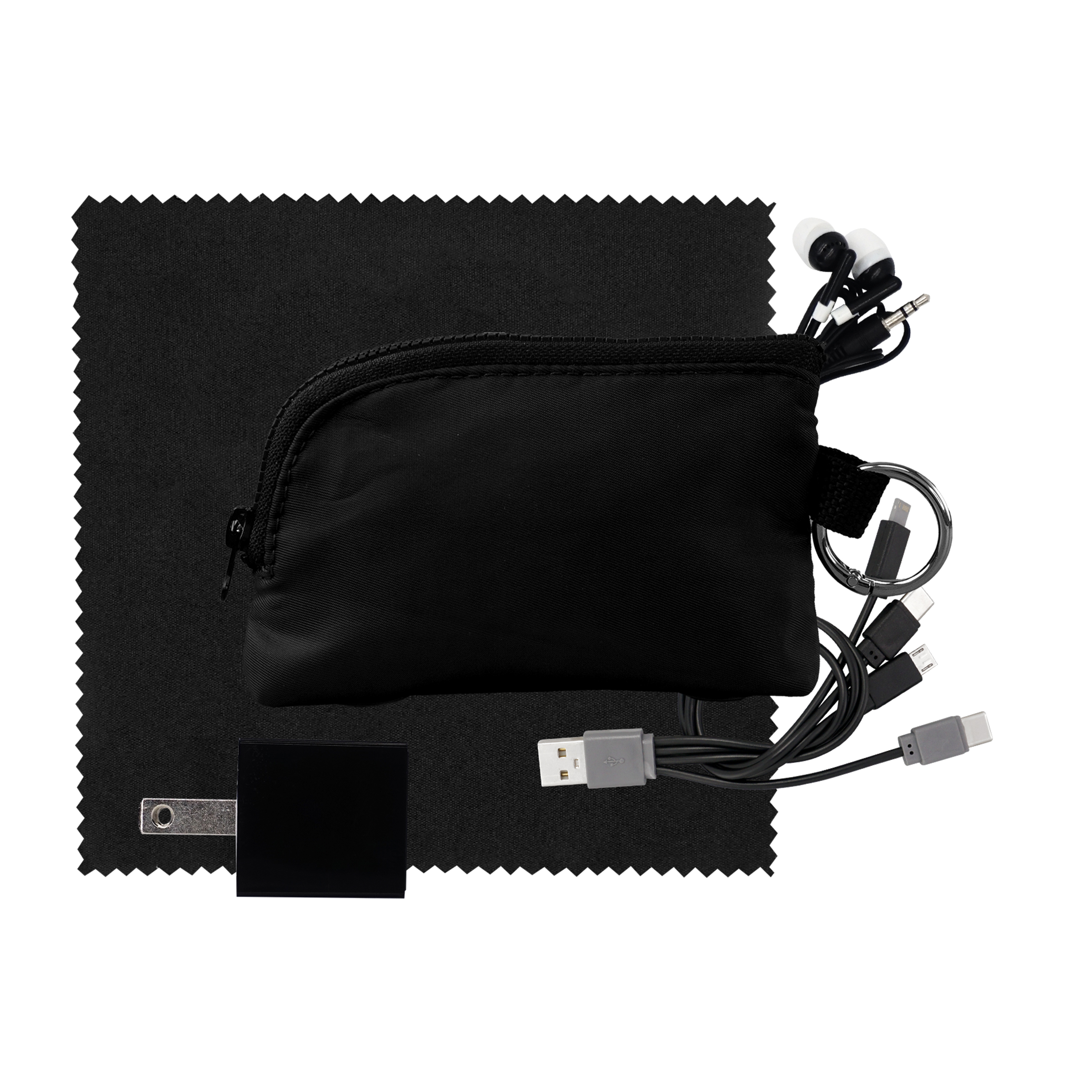 Zip Around Cable, Cloth, Wall & Ear Bud Kit 1