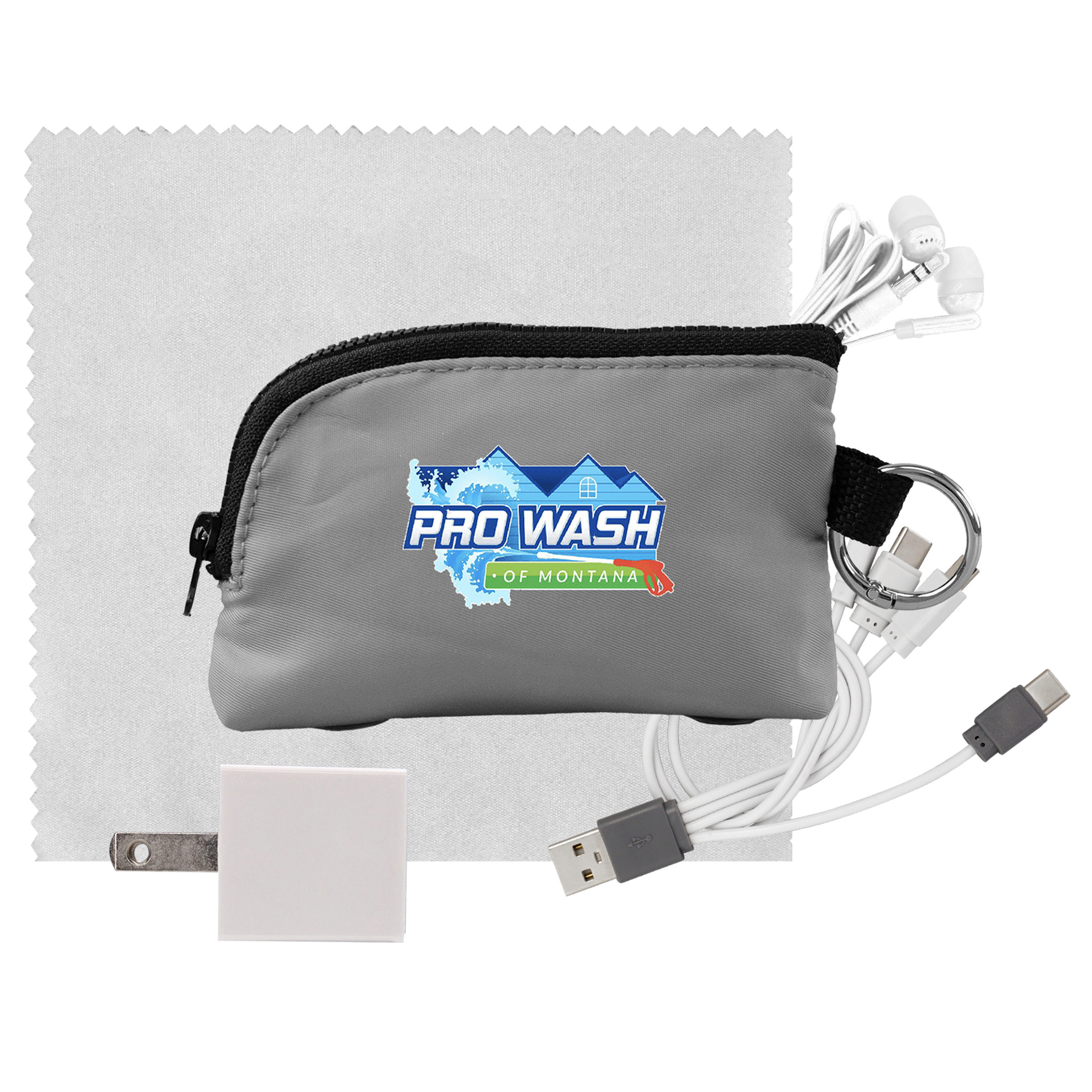 Zip Around Cable, Cloth, Wall & Ear Bud Kit 1