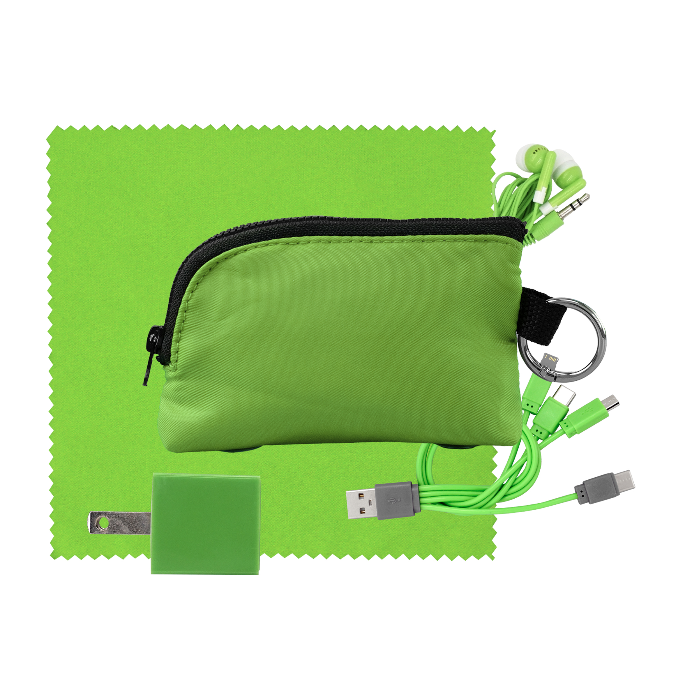 Zip Around Cable, Cloth, Wall & Ear Bud Kit 1