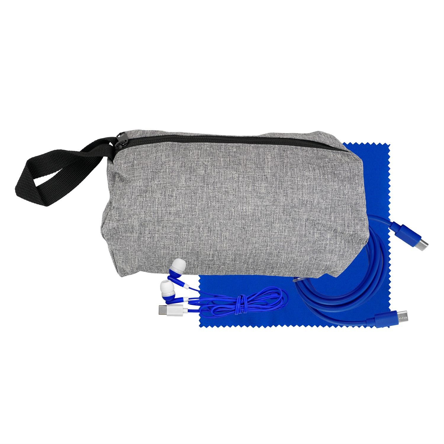Travel C to C Cable, Ear Bud & Cloth Set 1