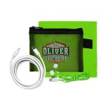 Mesh 6' C to C Cable, Cloth & Ear Bud Set - Green Logo Mesh 6' C to C Cable, Cloth & Ear Bud Set - Green Logo