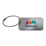 Metal Luggage Tag - Silver Logo Metal Luggage Tag - Silver Logo