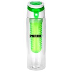 Trendy 24 oz. Bottle With Fruit Infuser - green Trendy 24 oz. Bottle With Fruit Infuser - green