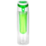 Trendy 24 oz. Bottle With Fruit Infuser - green Trendy 24 oz. Bottle With Fruit Infuser - green