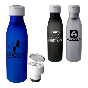 Silhouette Bluetooth Ear Bud Bottle 1 Silhouette Bluetooth Ear Bud Bottle 1
