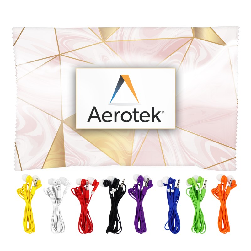 Marble Wrapped Ear Bud Set 1 Marble Wrapped Ear Bud Set 1