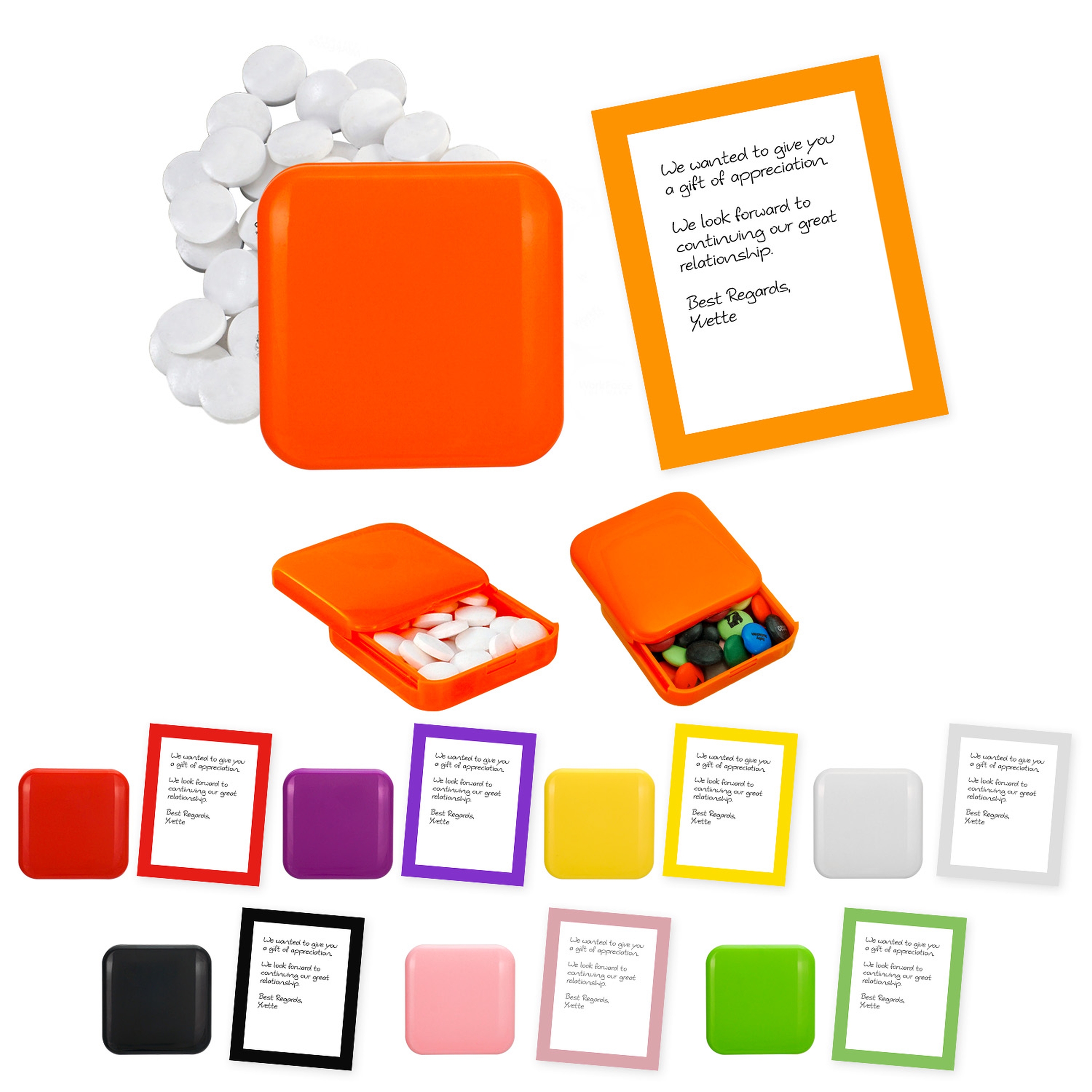 Appreciation Sliding Case of Printed Candy 1