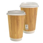 16 oz. Full Color Bamboo Pattern Paper Cup With Lid 2 16 oz. Full Color Bamboo Pattern Paper Cup With Lid 2