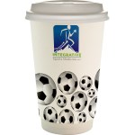 16 oz. Full Color Sporty Paper Cup With Lid - soccer 16 oz. Full Color Sporty Paper Cup With Lid - soccer