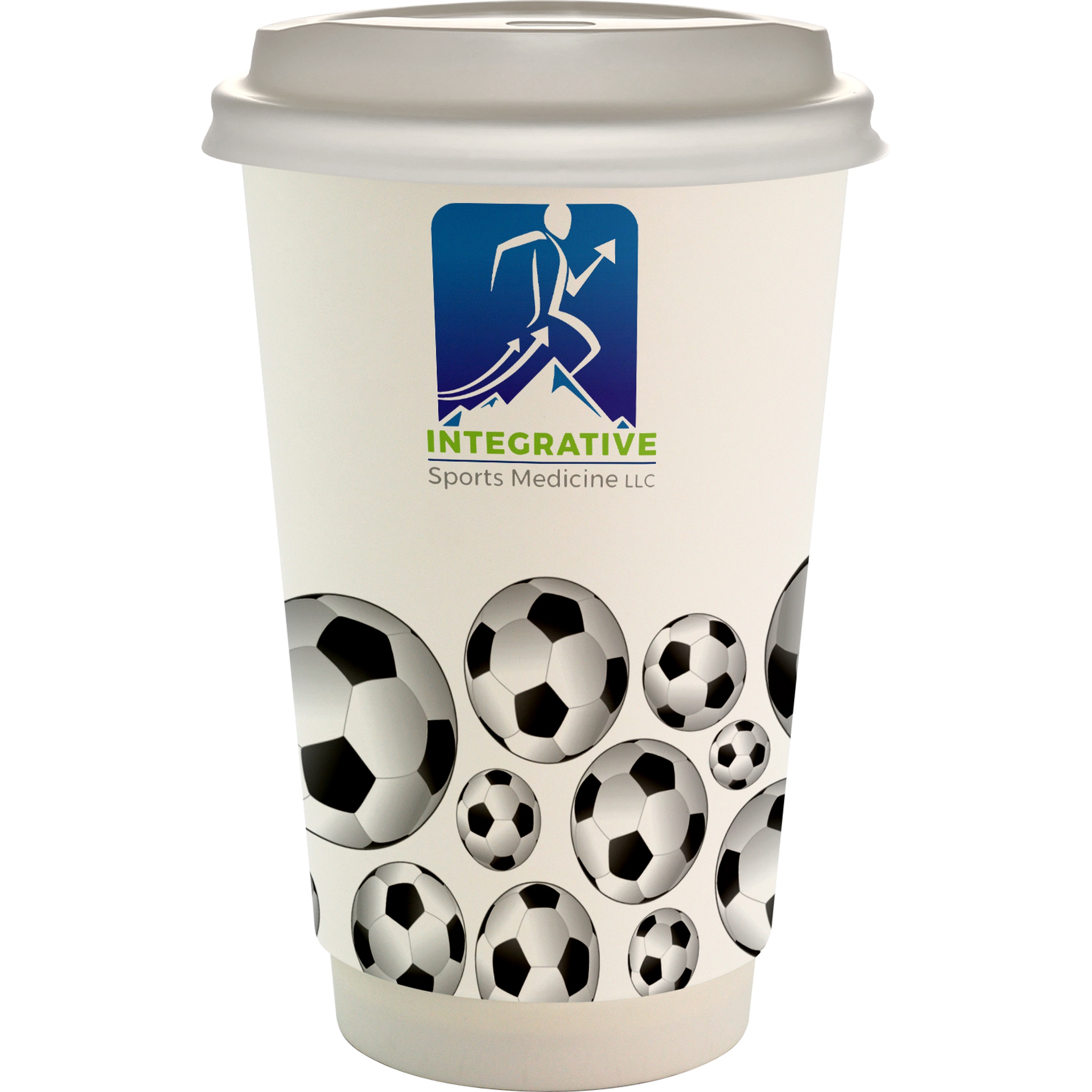 16 oz. Full Color Sporty Paper Cup With Lid 1