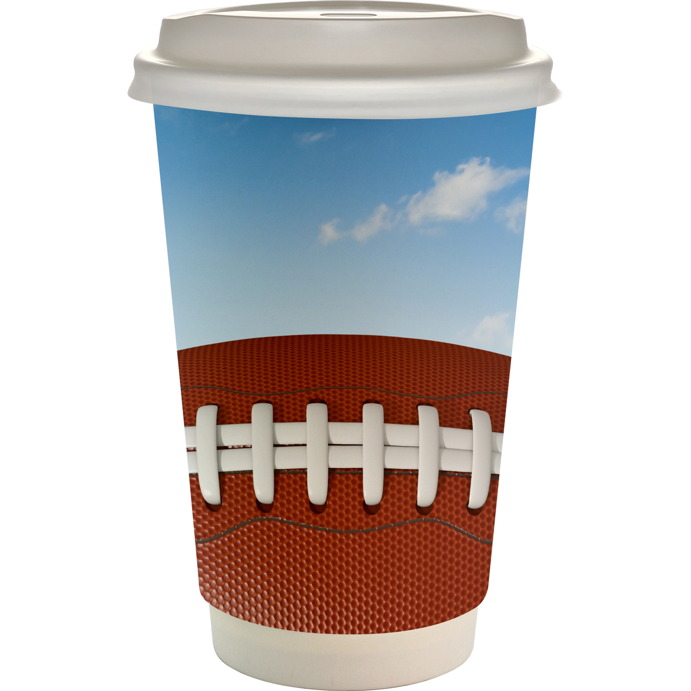 16 oz. Full Color Sporty Paper Cup With Lid 1
