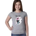 Next Level Youth Girls' Princess T-Shirt - Heather Gray Next Level Youth Girls' Princess T-Shirt - Heather Gray