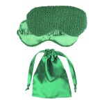 Fuzzy Sleep Mask Set - Green Blank Fuzzy Sleep Mask Set - Green Blank
