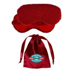 Fuzzy Sleep Mask Set - Red Logo Fuzzy Sleep Mask Set - Red Logo