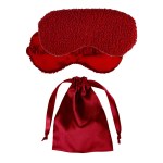 Fuzzy Sleep Mask Set - Red Blank Fuzzy Sleep Mask Set - Red Blank