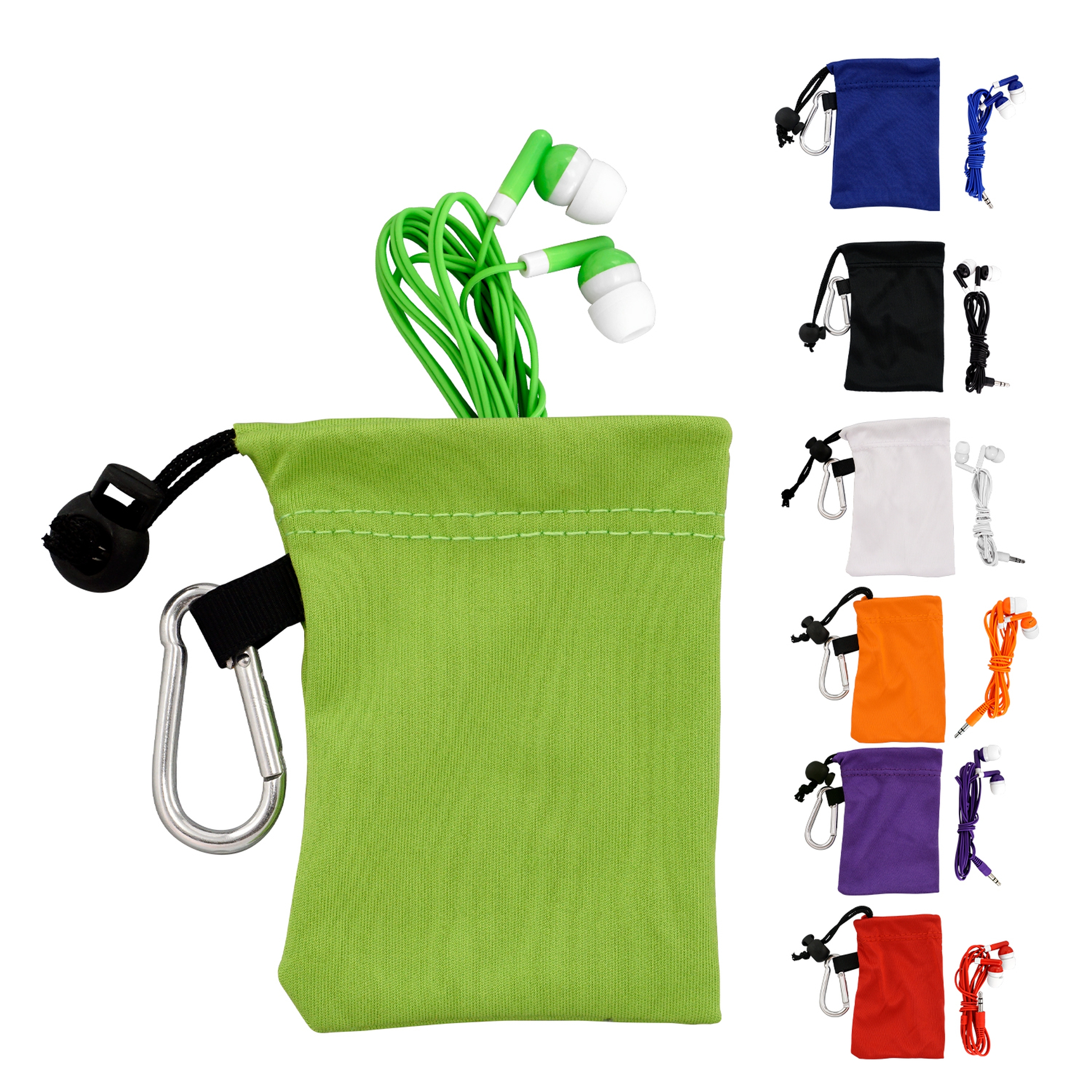 Microfiber Colorful Ear Bud Pouch 1