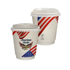 10 oz. Full Color Patriotic Insulated Paper Cup With Lid 1 10 oz. Full Color Patriotic Insulated Paper Cup With Lid 1