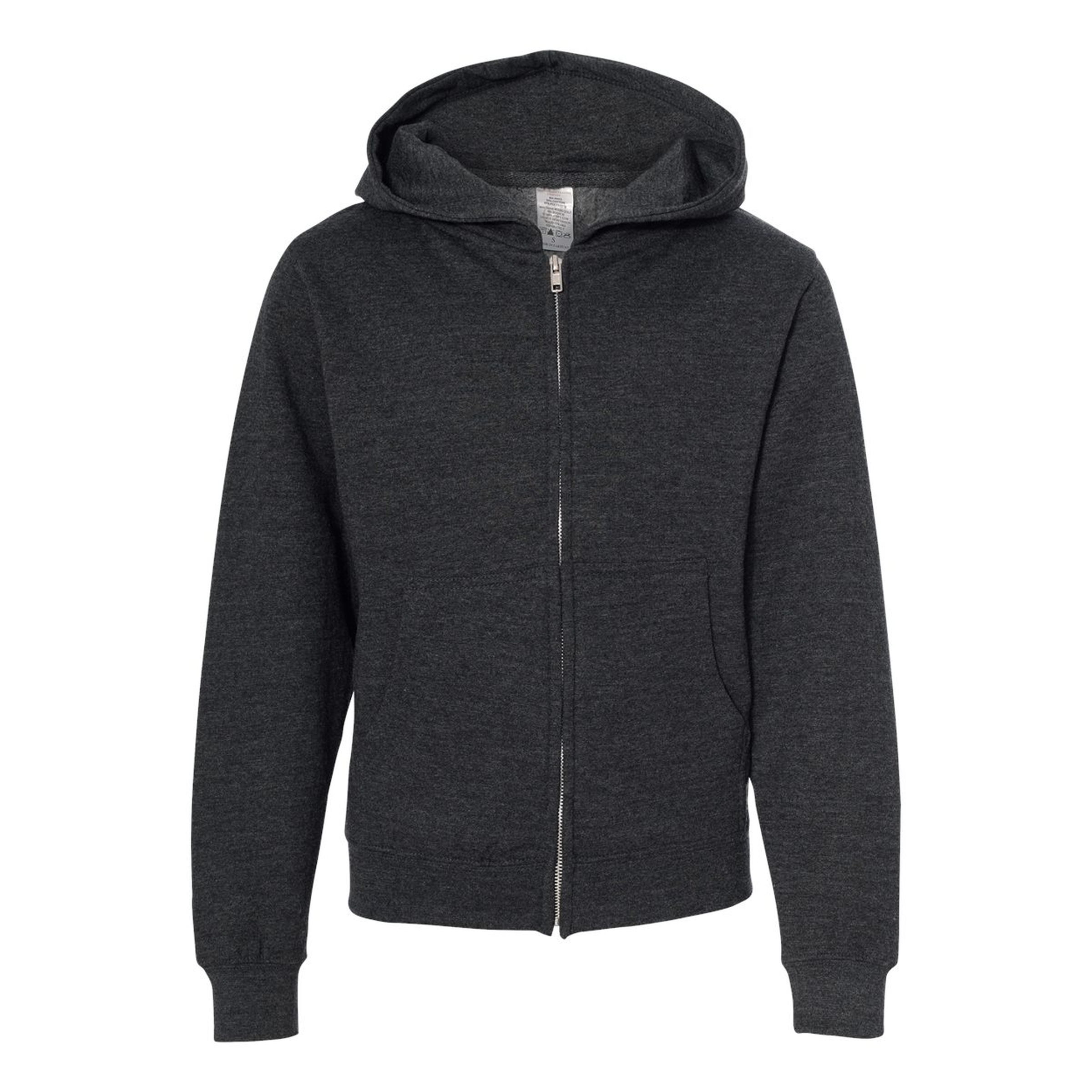 Independent Trading Co. Youth Midweight Zip Hooded Sweatshirt 1