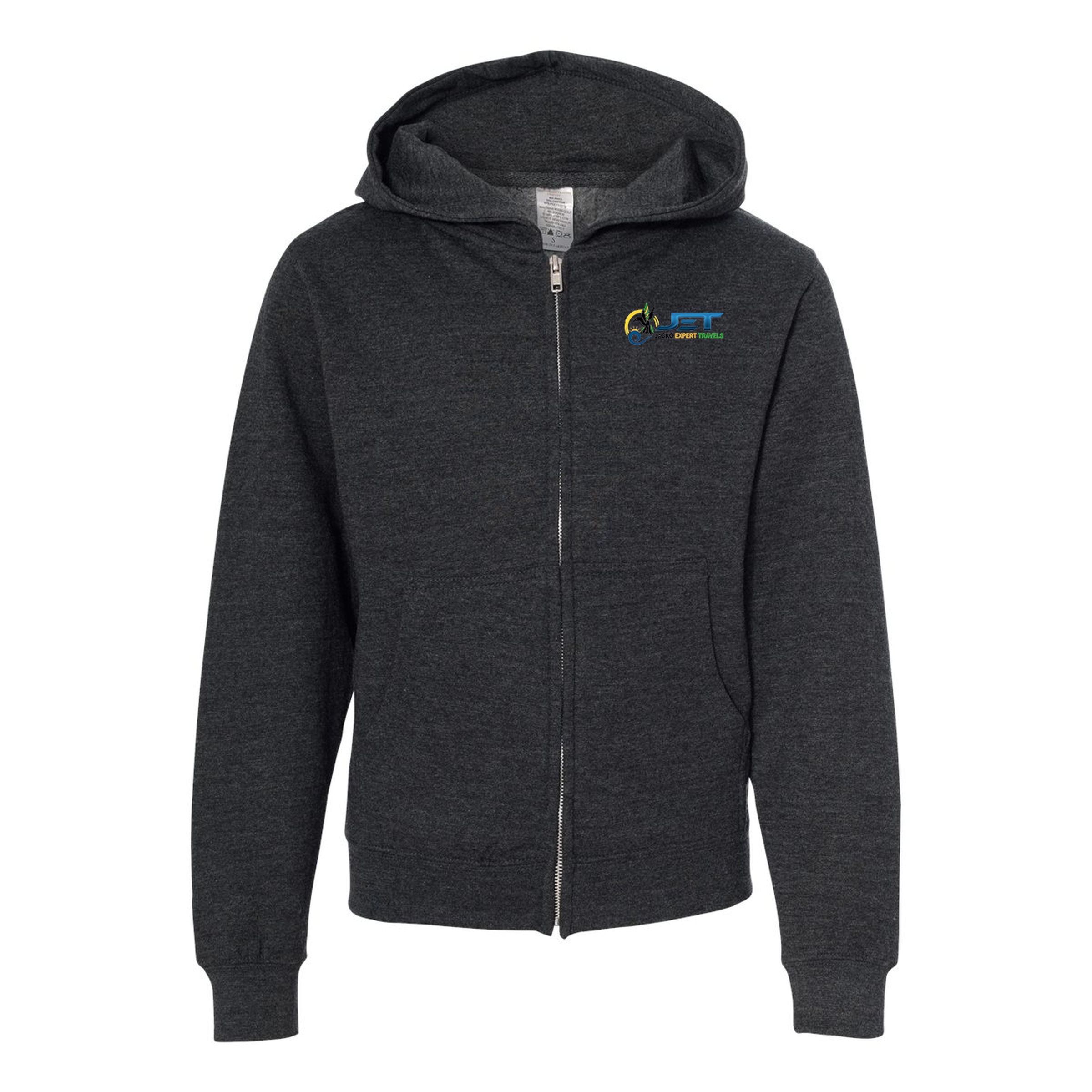 Independent Trading Co. Youth Midweight Zip Hooded Sweatshirt 1
