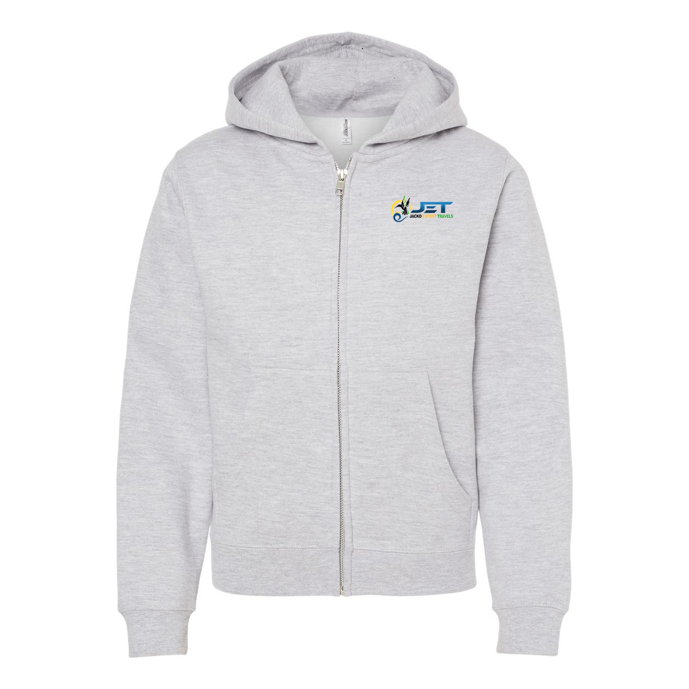 Independent Trading Co. Youth Midweight Zip Hooded Sweatshirt 1