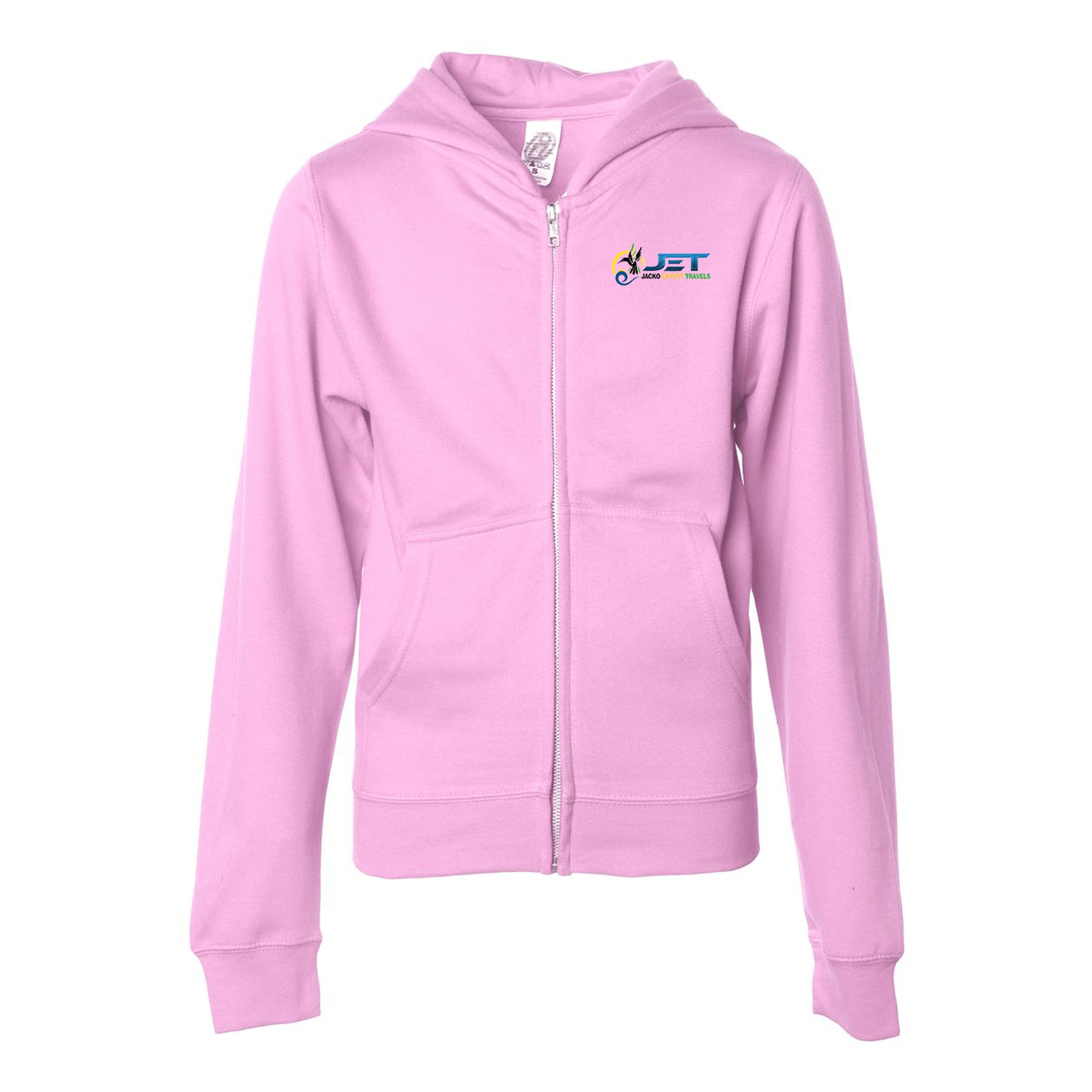 Independent Trading Co. Youth Midweight Zip Hooded Sweatshirt 1