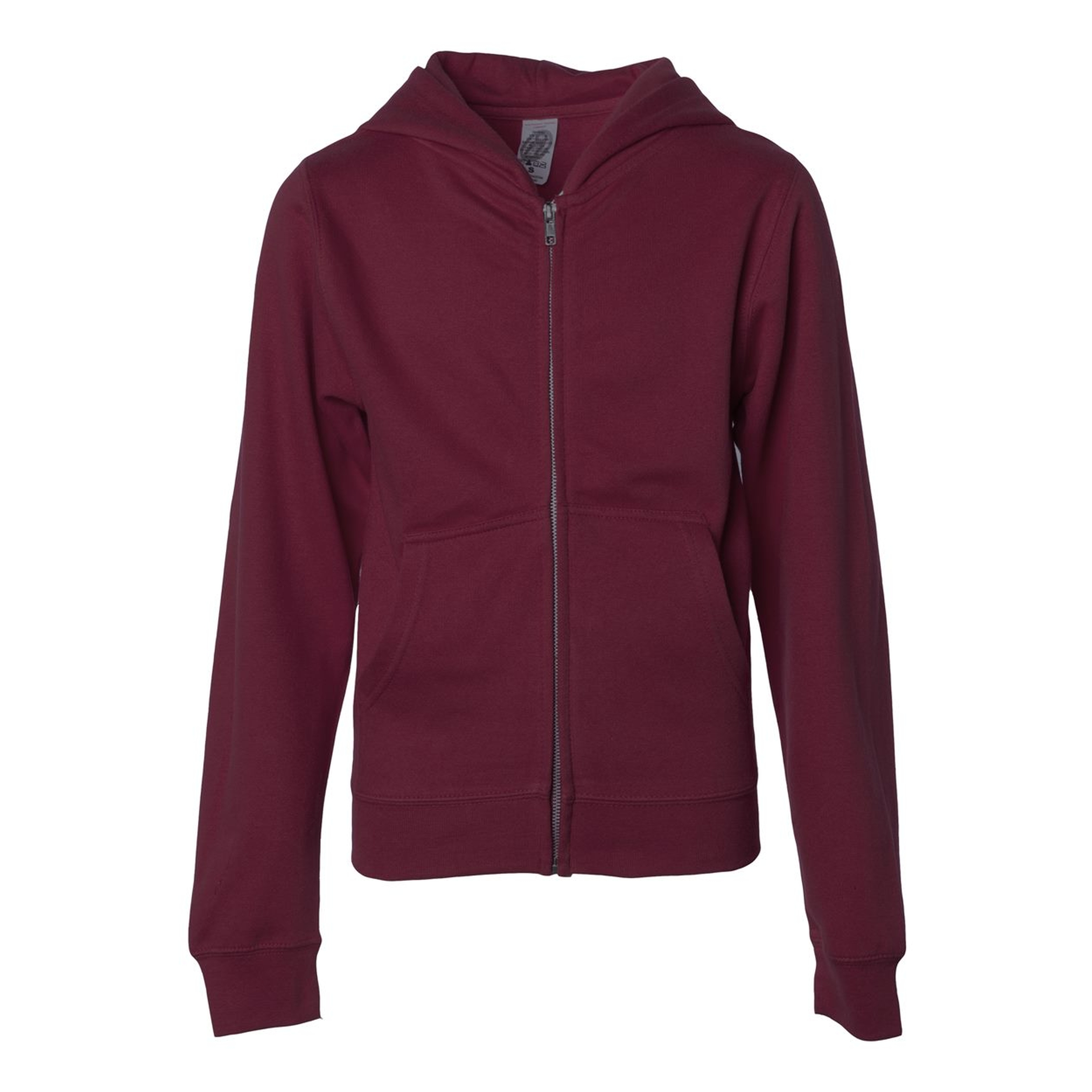 Independent Trading Co. Youth Midweight Zip Hooded Sweatshirt 1