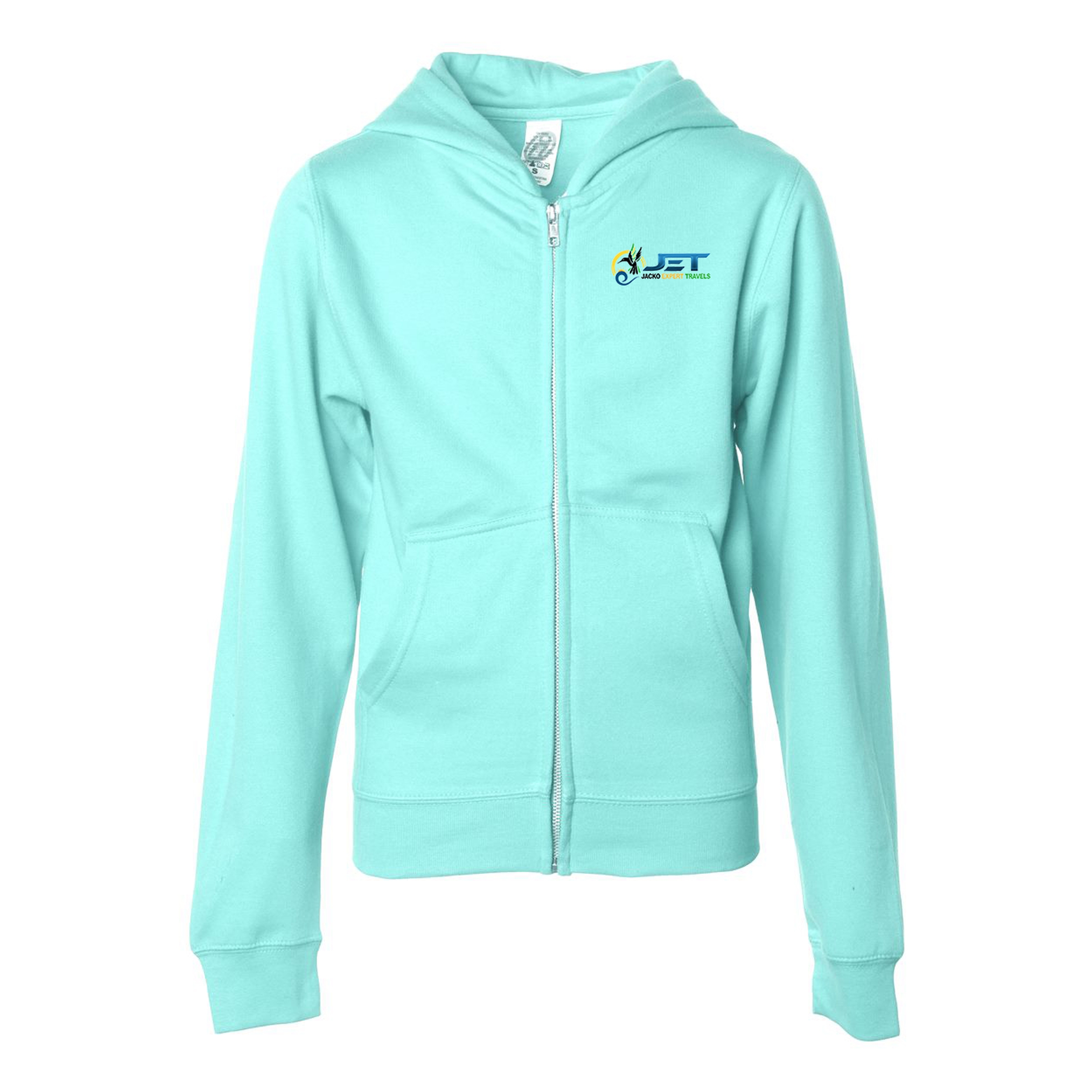 Independent Trading Co. Youth Midweight Zip Hooded Sweatshirt 1