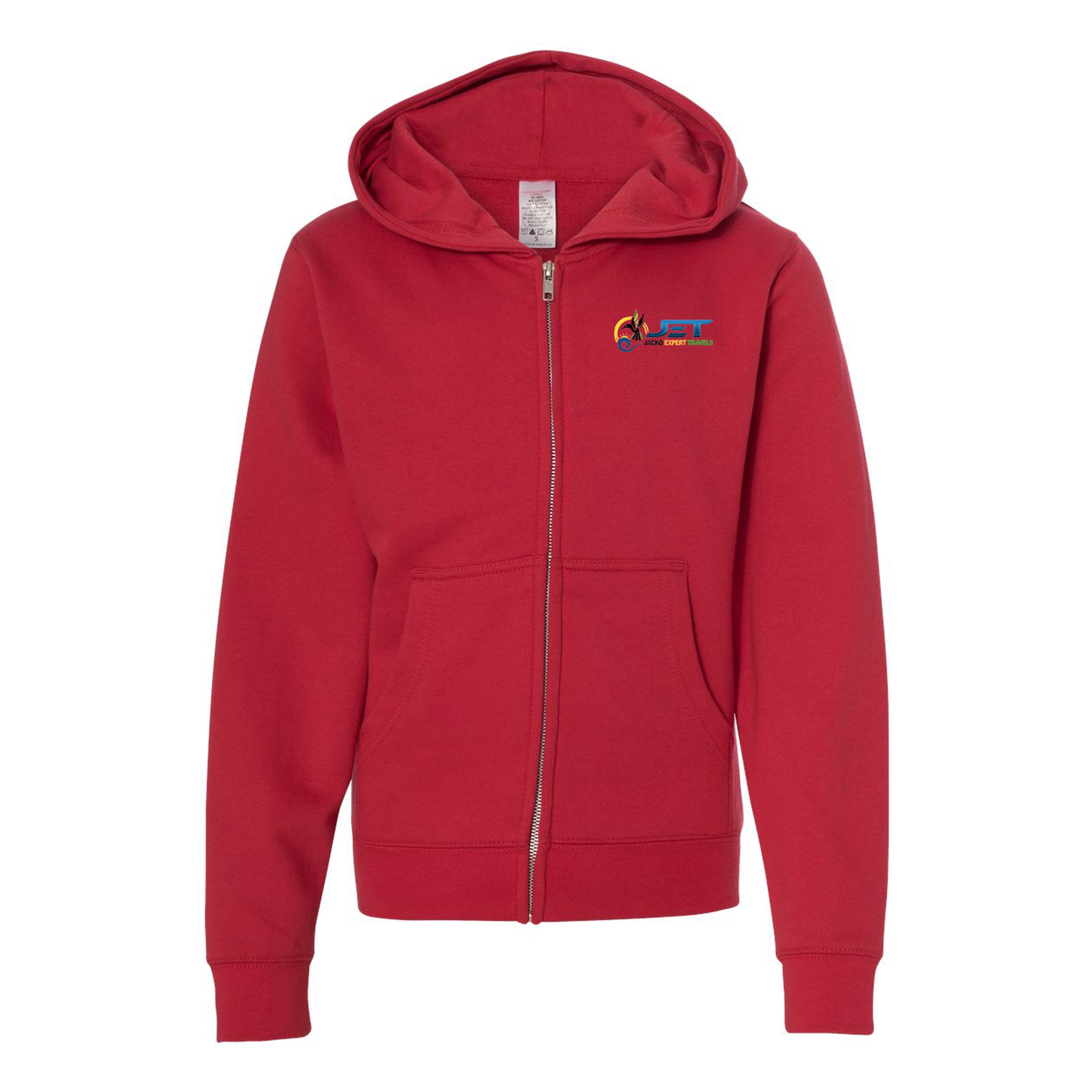 Independent Trading Co. Youth Midweight Zip Hooded Sweatshirt 1