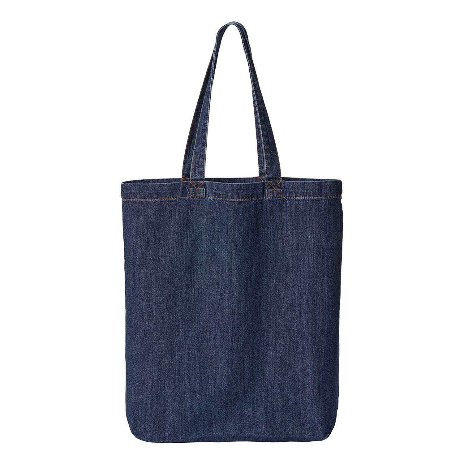 Liberty Bags Cotton Denim Gusseted Tote Bag 1