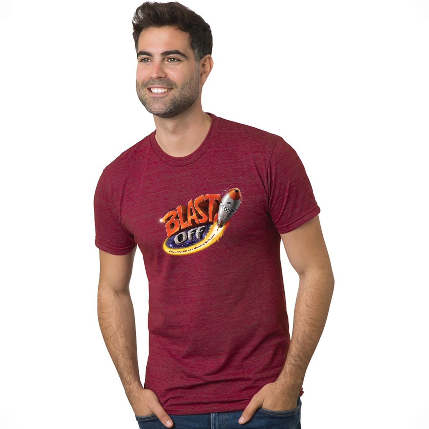 BAYSIDE Unisex Triblend T-Shirt 1