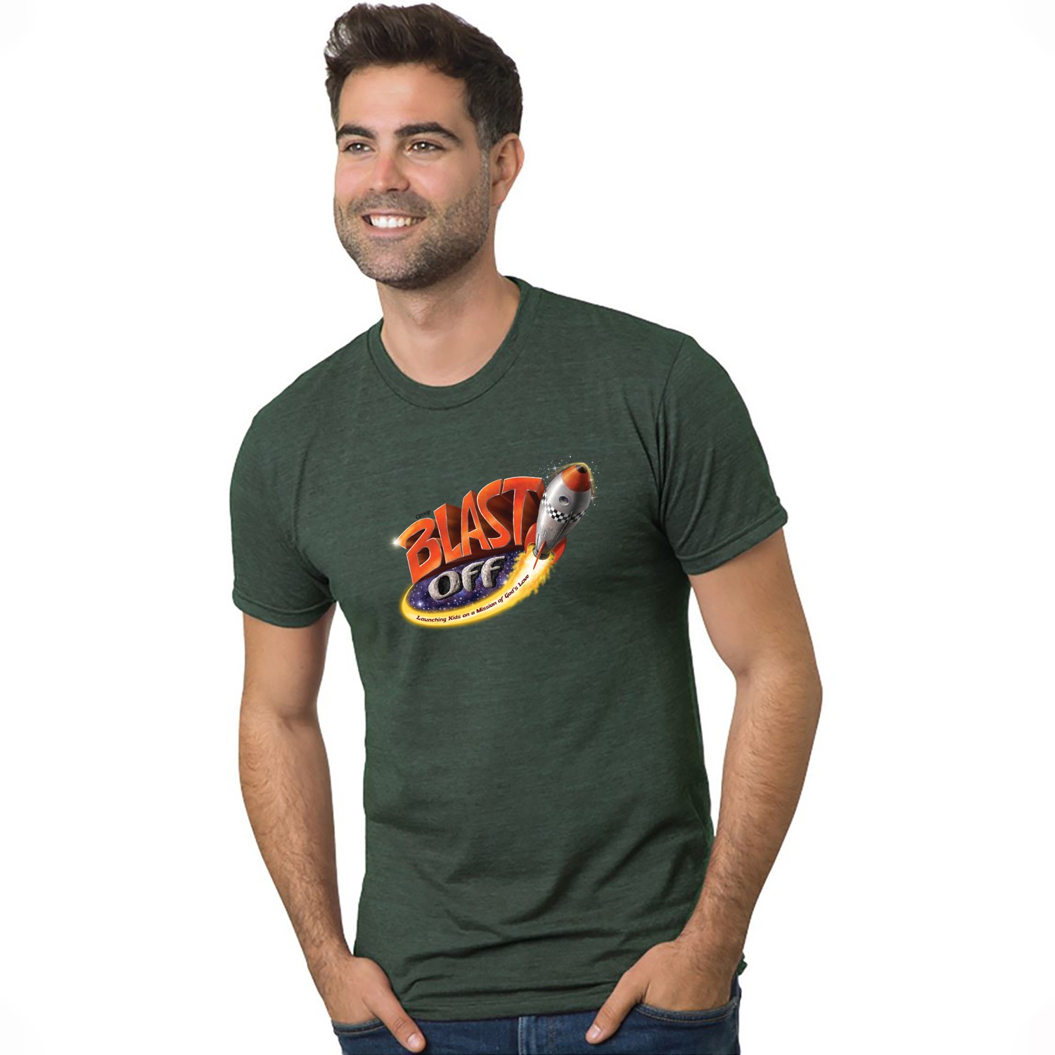 BAYSIDE Unisex Triblend T-Shirt 1
