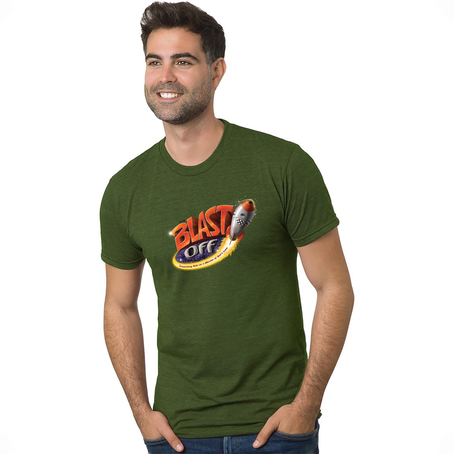 BAYSIDE Unisex Triblend T-Shirt 1