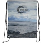 Full Color Drawstring Backpack - White Full Color Drawstring Backpack - White