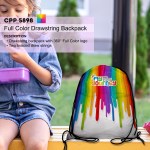 Full Color Drawstring Backpack - Lifestyle Full Color Drawstring Backpack - Lifestyle