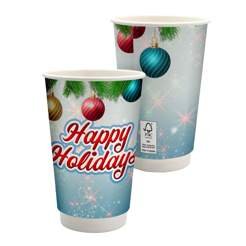 16 oz. Full Color Holiday Paper Cup 1 16 oz. Full Color Holiday Paper Cup 1